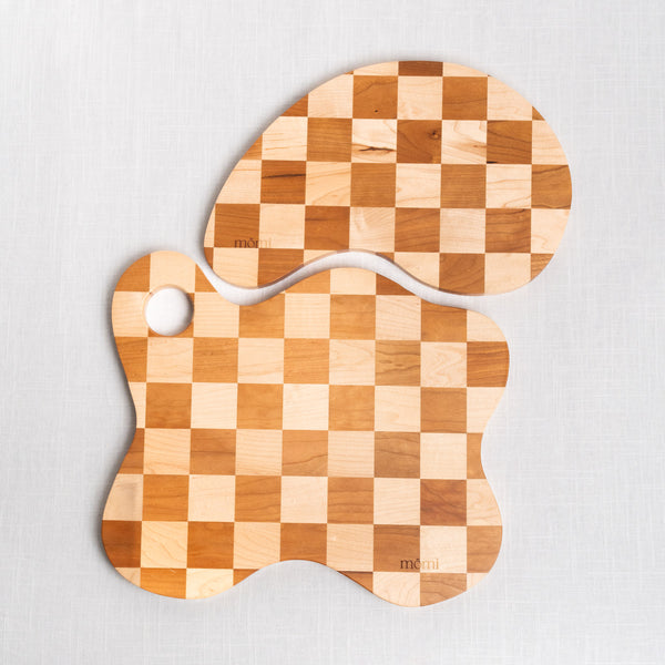 Curvy Checkered Cutting Boards