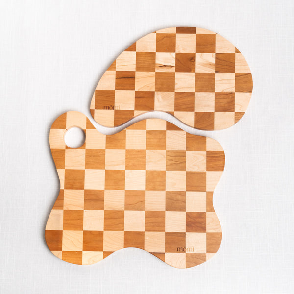 Curvy Checkered Cutting Boards