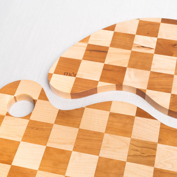 Curvy Checkered Cutting Boards