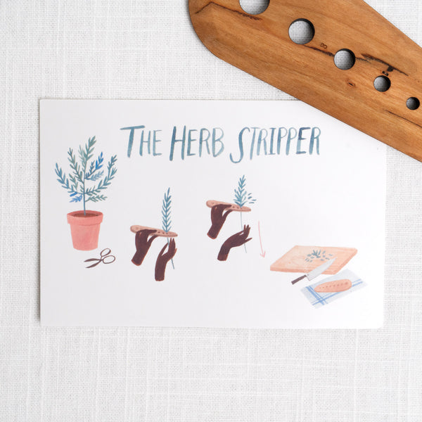 Wooden Herb Stripper