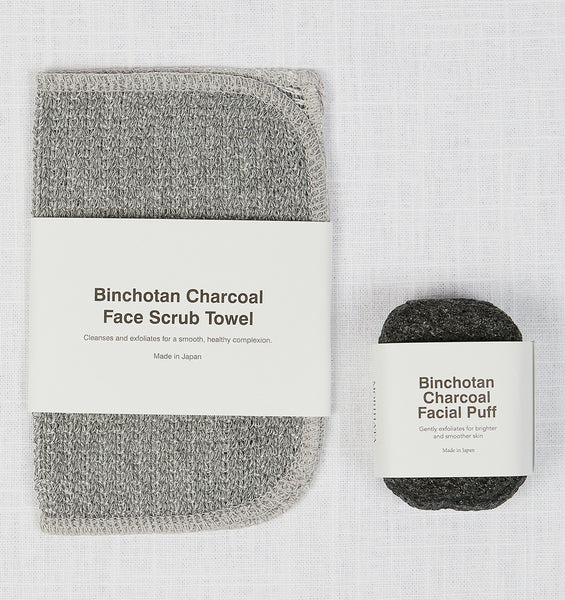 Binchotan Charcoal Face Scrub Towel