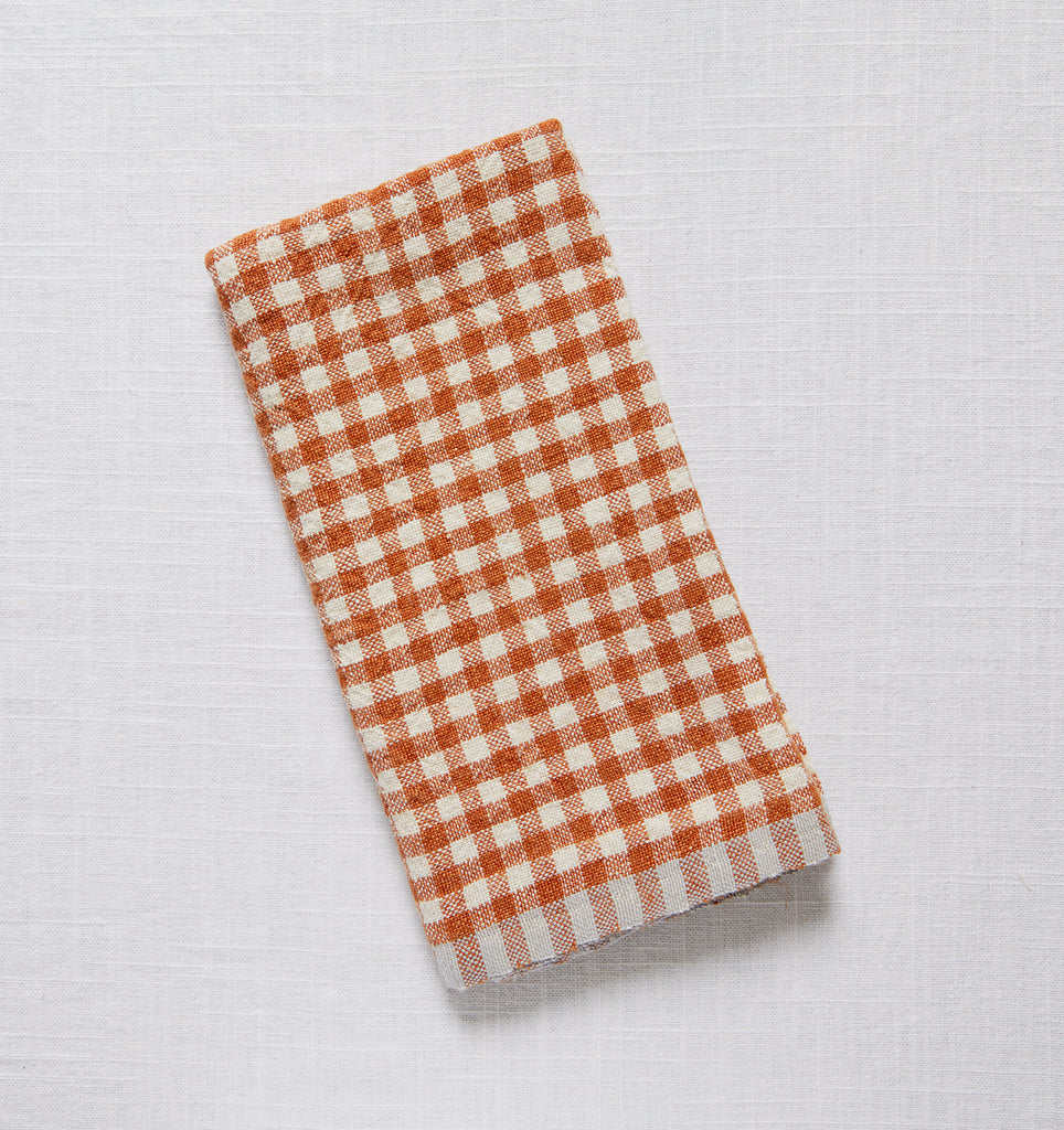 Gingham towels sales