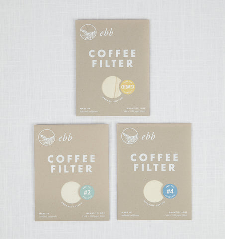 Ebb Organic Cotton Coffee Filters