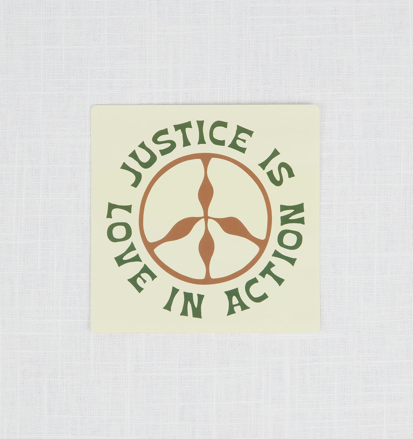 Justice is Love in Action Bumper Sticker