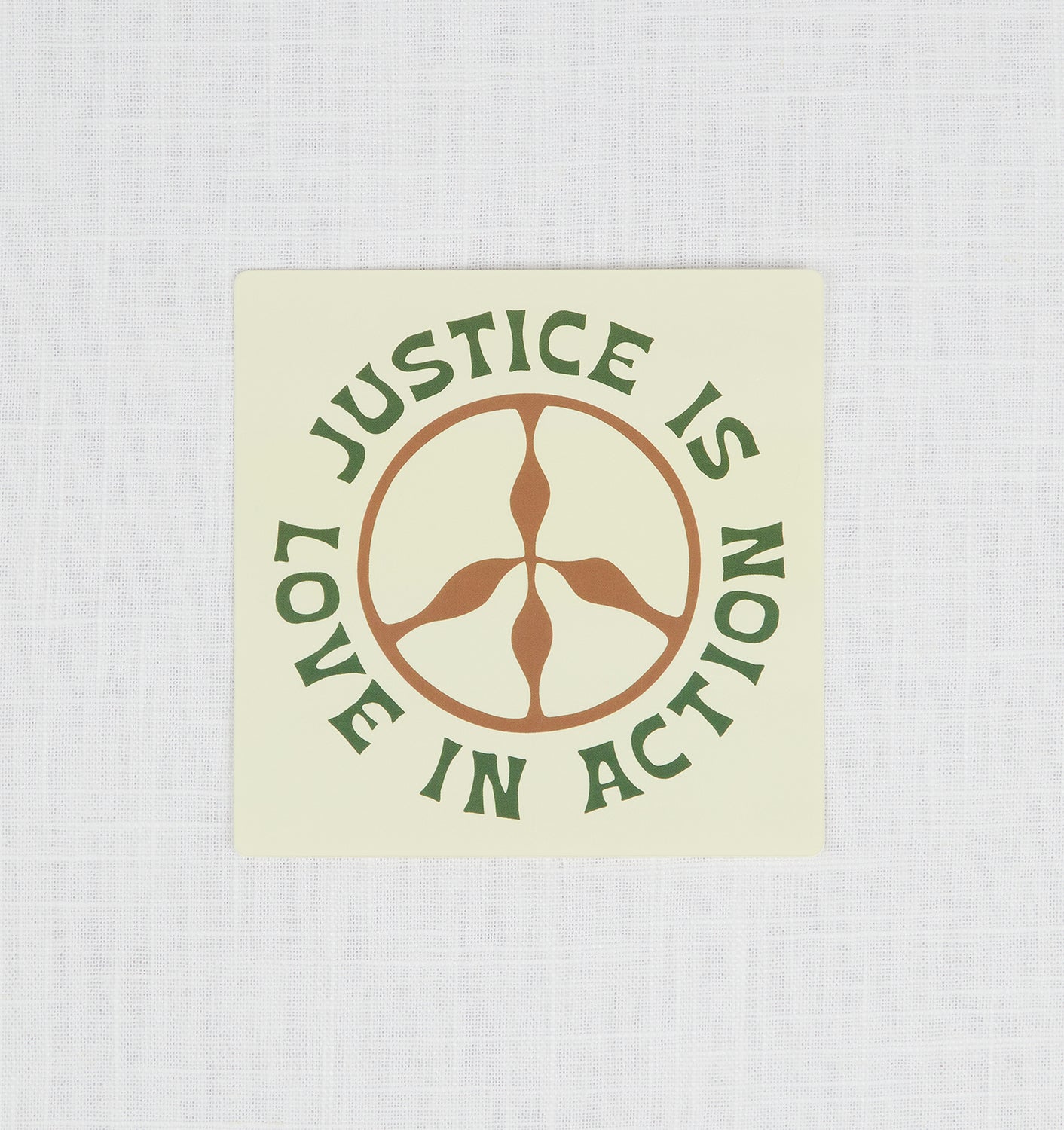 Justice is Love in Action Bumper Sticker