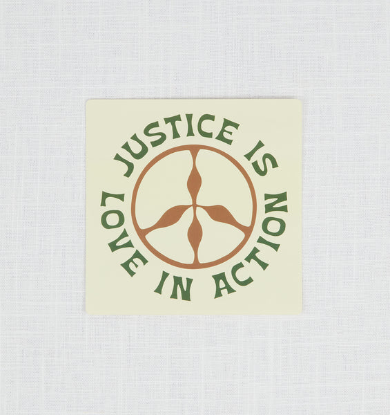 Justice is Love in Action Bumper Sticker