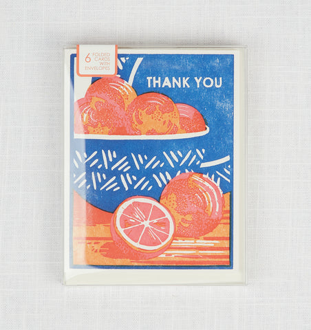 Thank You Blood Orange Card Pack