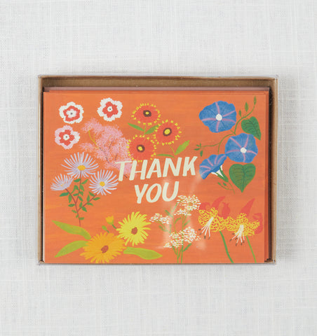 Thank You Rusty Floral Card Pack