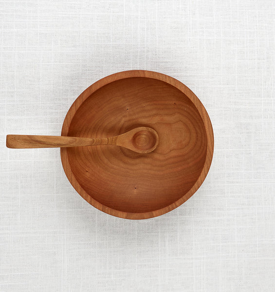 Wooden Bowl and Spoon Set