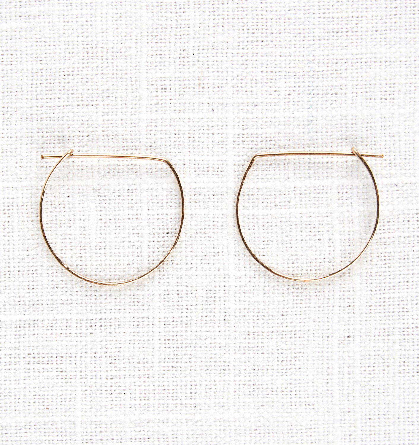 Half Moon Hoop Earrings